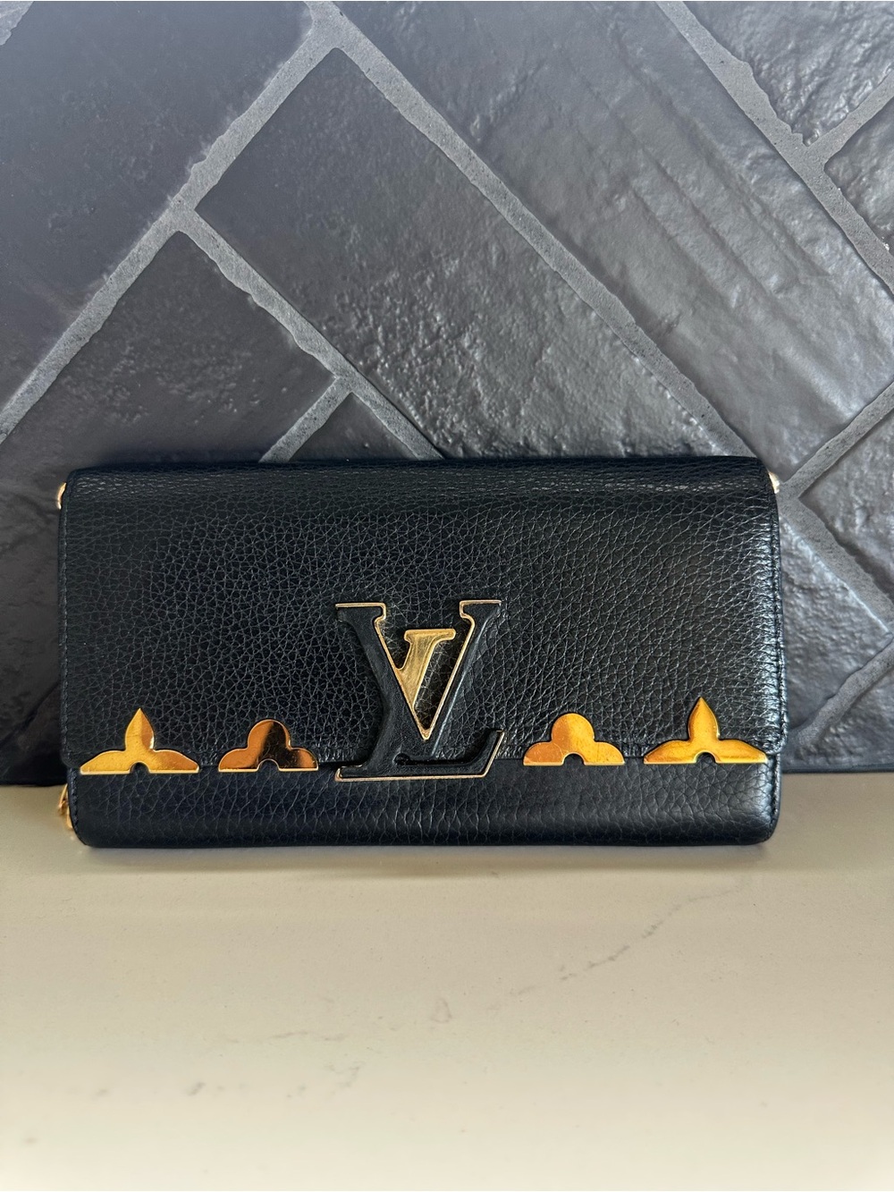 Louis Vuitton Capucines Wallet M64551 – Black Taurillon Leather